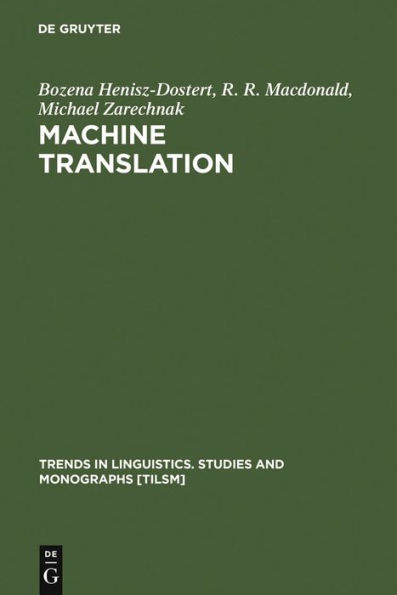 Machine Translation / Edition 1