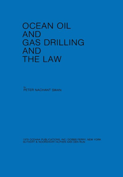 Ocean Oil and Gas Drilling and the Law