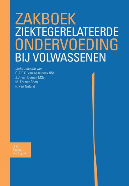 Zakboek ziektegerelateerde ondervoeding bij volwassenen