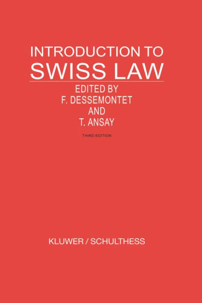 Introduction to Swiss Law / Edition 3