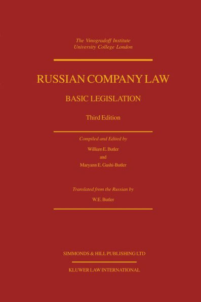 Russian Company Law: Basic Legislation