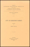 Title: Atti di Krestos Samra: V., Author: E Cerulli