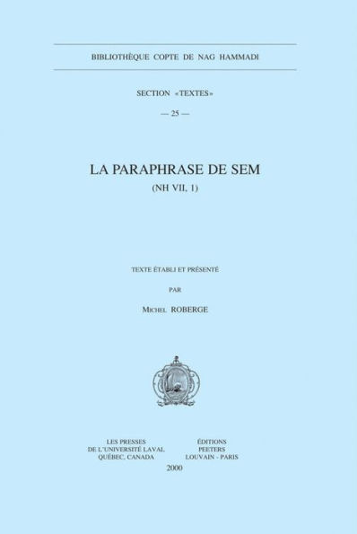 La paraphrase de Sem (NH VII, 1)