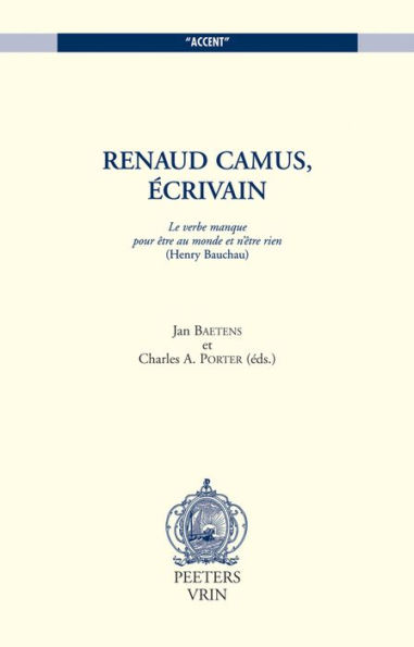 Renaud Camus, ecrivain