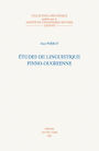 Etudes de linguistique finno-ougrienne