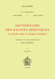 Title: Dictionnaire des racines semitiques ou attestees dans les langues semitiques, fasc. 9, Author: F Bron