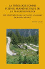 La theologie comme science hermeneutique de la tradition de foi: Une lecture de Dieu qui vient a l'homme de Joseph Moingt