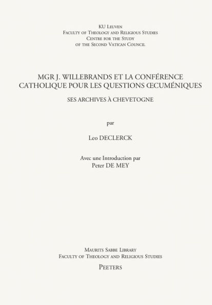 Inventaire des Papiers conciliaires de Mgr A.-M. Charue, Eveque de Namur, 2eme Vice-president de la Commission doctrinale