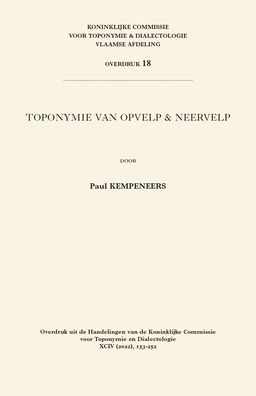 Toponymie van Opvelp & Neervelp