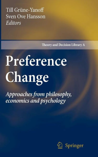 Preference Change: Approaches from philosophy, economics and psychology
