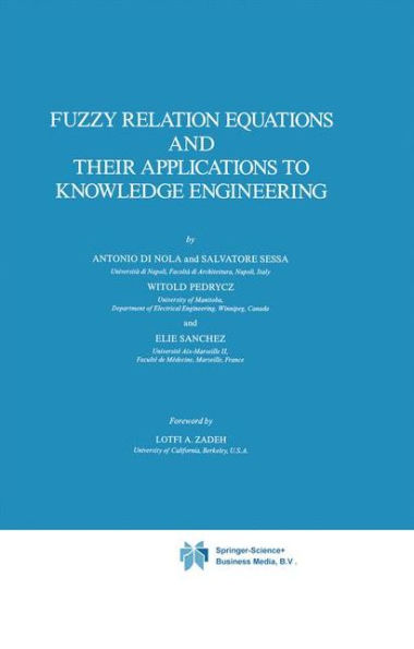 Fuzzy Relation Equations and Their Applications to Knowledge Engineering