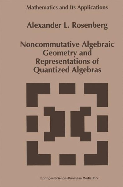 Noncommutative Algebraic Geometry and Representations of Quantized Algebras / Edition 1