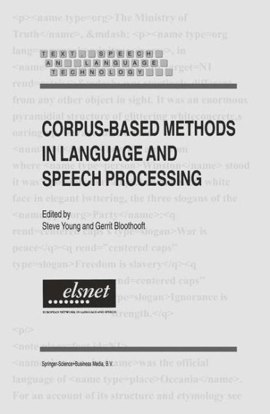 Corpus-Based Methods in Language and Speech Processing