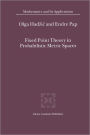 Fixed Point Theory in Probabilistic Metric Spaces / Edition 1