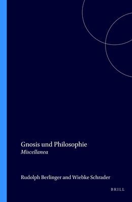 Gnosis und Philosophie: Miscellanea