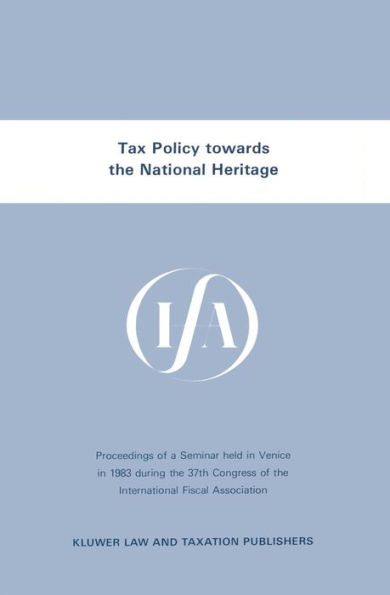 Tax Policy towards the National Heritage