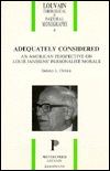 Adequately Considered: An American Perspective on Louis Janssens' Personalist Morals