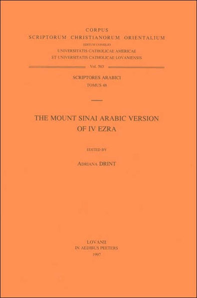 The Mount Sinai Arabic Version of IV Ezra Ar. 49.