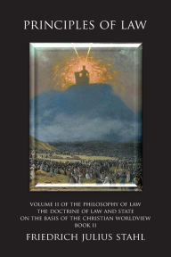 Title: Principles of Law, Author: Friedrich Julius Stahl