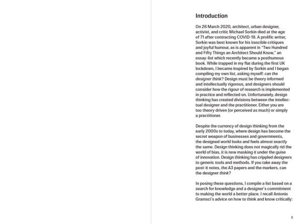 Designerly Ways of Knowing: A Working Inventory of Things a Designer Should Know