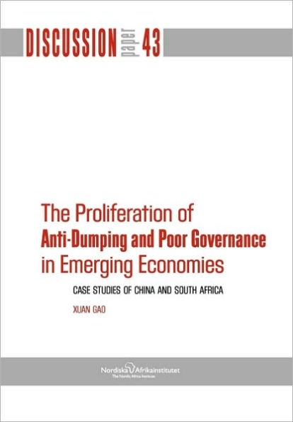 The Proliferation of Anti-Dumping and Poor Governance in Emerging Economies
