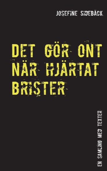 Det gör ont när hjärtat brister: En samling med texter om psykisk ohälsa, kärlek, livet och tystnad