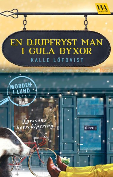 En djupfryst man i gula byxor