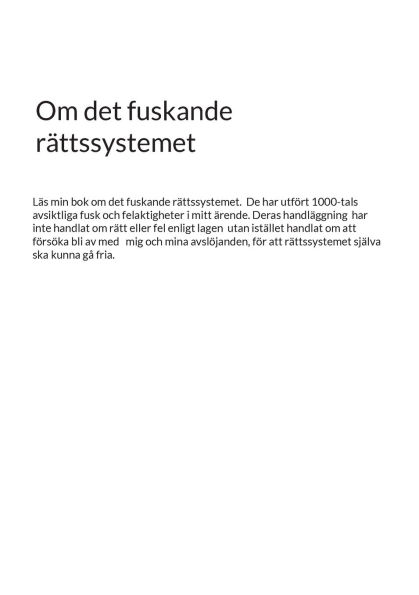Om det fuskande rï¿½ttssystemet