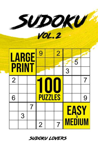 Sudoku Large Print: 100 Easy and Medium Puzzles