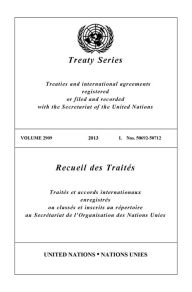 Title: Treaty Series 2909, Author: United Nations Publications