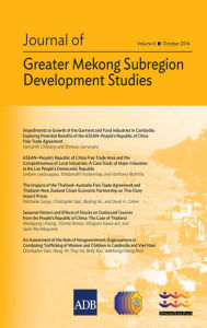 Title: Journal of Greater Mekong Subregion Development Studies October 2014, Author: Vannarith Chheang