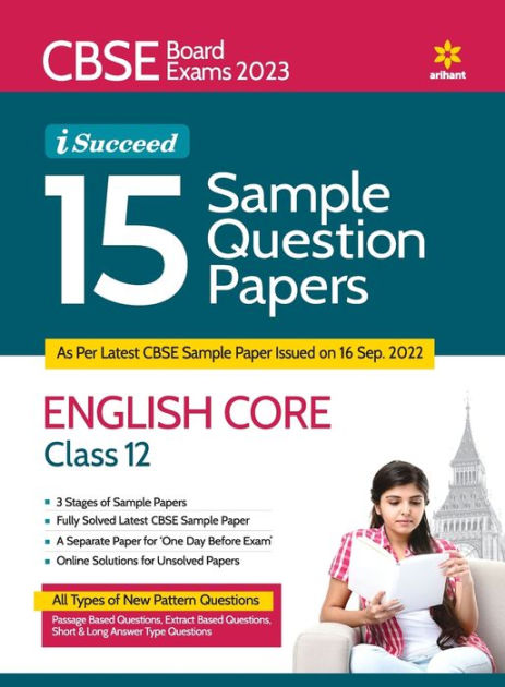 CBSE Board Exams 2023 I-Succeed 15 Sample Question Papers ENGLISH CORE ...