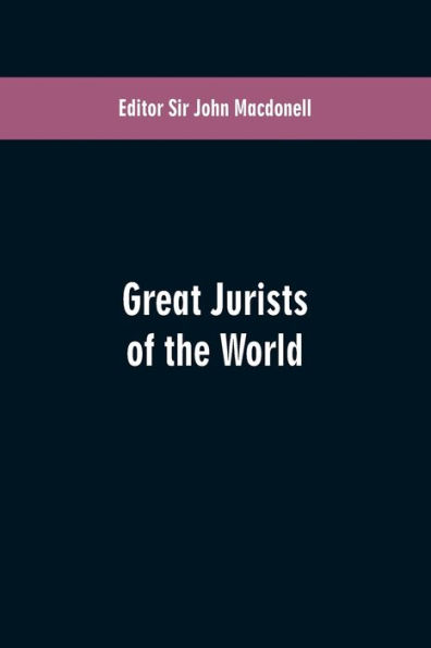 Great Jurists of the World