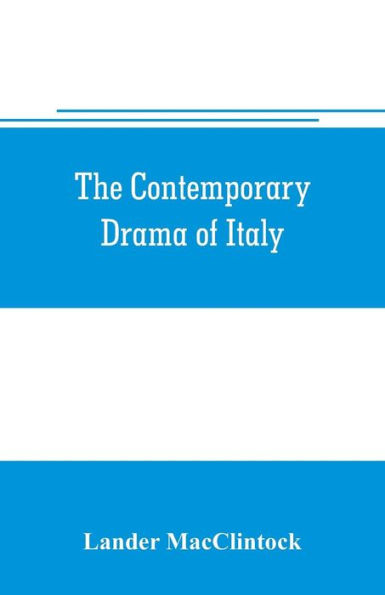 The contemporary drama of Italy