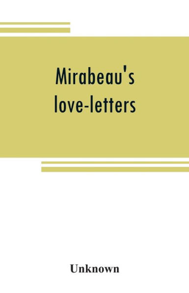 Mirabeau's love-letters