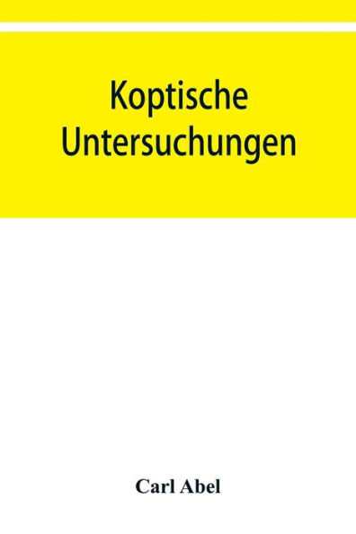 Koptische Untersuchungen