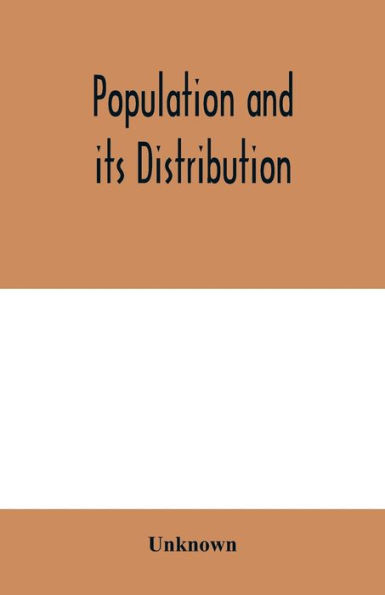 Population and its distribution