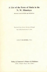 Title: List of the Ferns of Simla & North Western Himalayas, Author: H. F. BLANDFORD