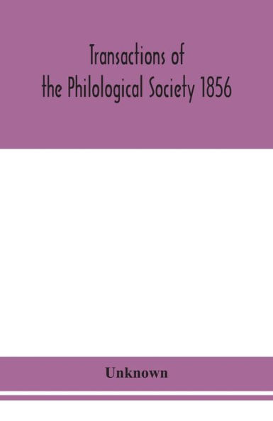 Transactions of the Philological Society