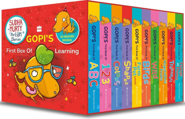 Gopi's First Box of Learning: Boxset of 10 Early Learning Board Books for Children (Age 1-5 years)