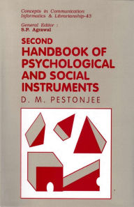 Title: Second Handbook Of Psychological And Social Instruments, Author: D.M. Pestonjee