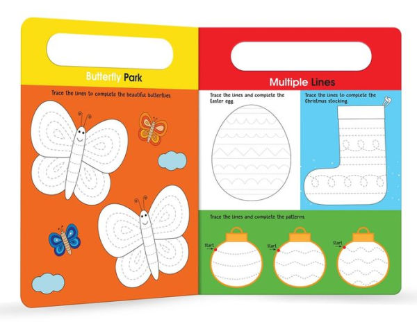 My Big Wipe And Clean Book of Pen Control for Kids: Line Tracing And Patterns