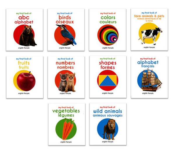 My First English-Fran ais Learning Library (Ma premi re biblioth que bilingue anglais-fran ais): Boxset of 10 English