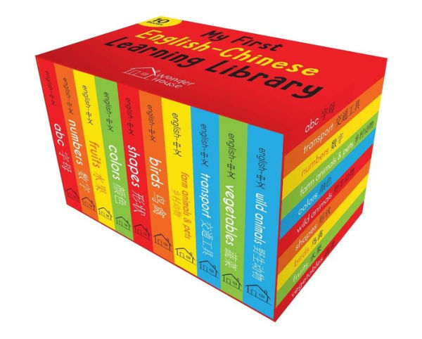 My First English-Chinese Learning Library: Bilingual Boxset of 10 Picture Board Books for Kids