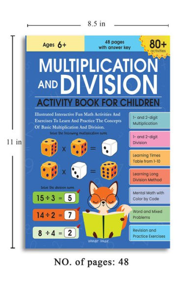 Multiplication and Division Activity Book: 80+ Activities Inside