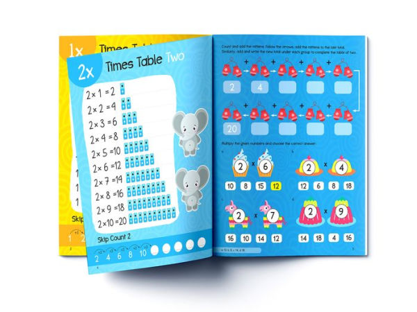 My First Times Tables Activity Book: Multiplication Tables From 1:20: Fun and Easy Math Activities for Children