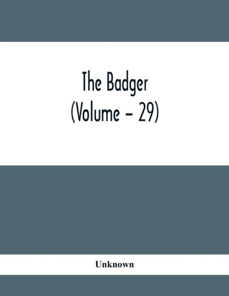 The Badger (Volume - 29)