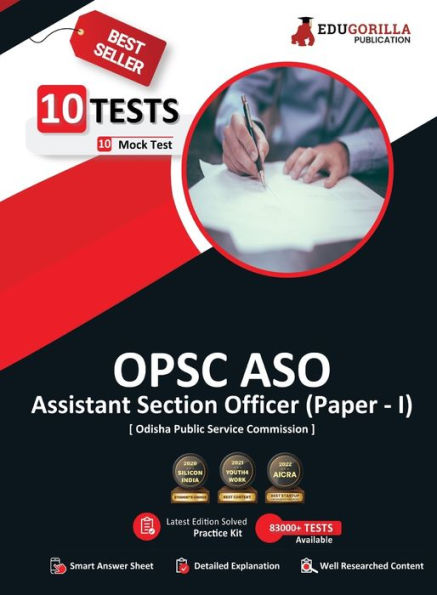 OPSC Assistant Section Officer (Paper I) 2023 Exam (English Edition) - 10 Full Length Mock Tests (1000 Solved Questions) with Free Access to Online Tests