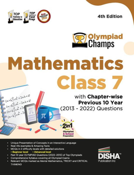 Olympiad Champs Mathematics Class 7 with Chapter-wise Previous 10 Year (2013 - 2022) Questions 4th Edition Complete Prep Guide with Theory, PYQs, Past & Practice Exercise