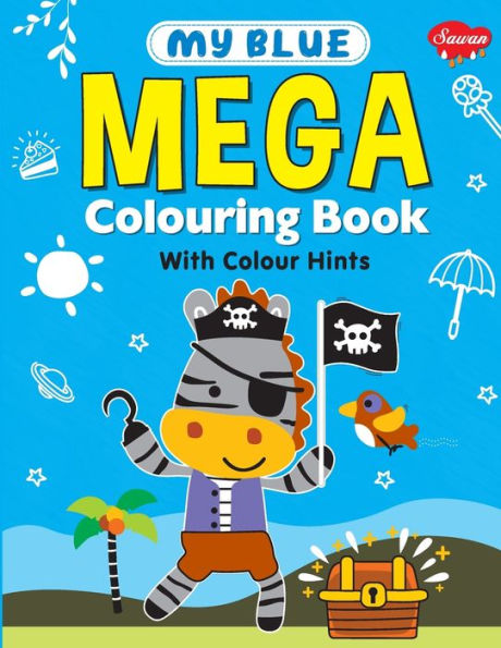 My Blue Mega Colouring book